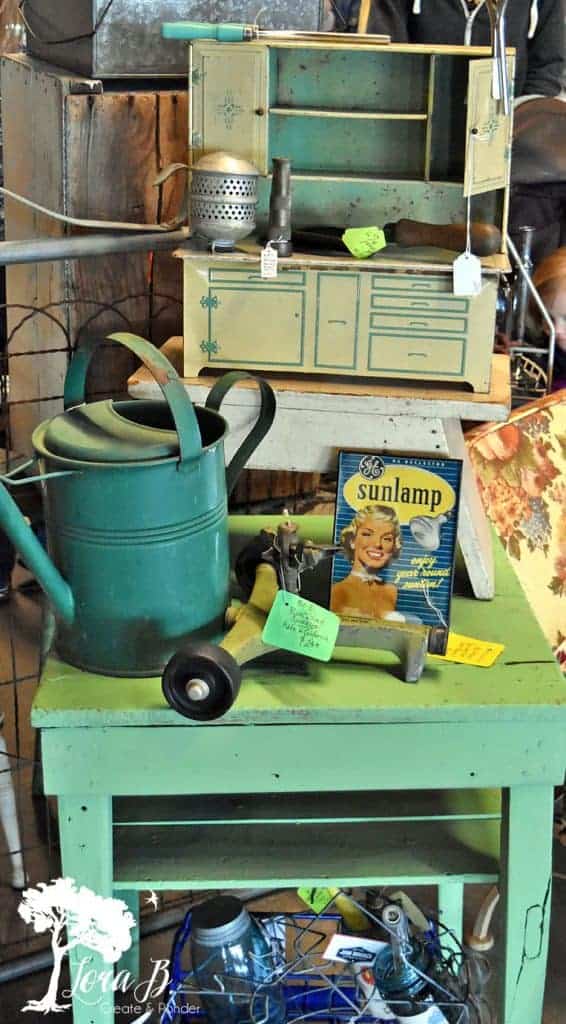 vintage garden display