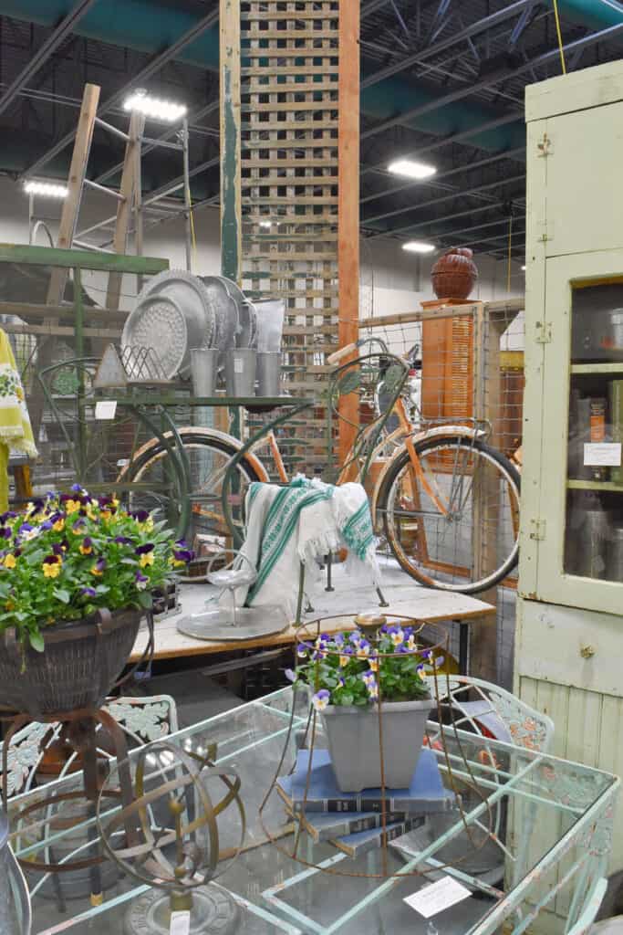 Old bicycle vintage shop display