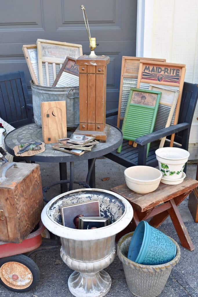 Vintage junk curbside finds.
