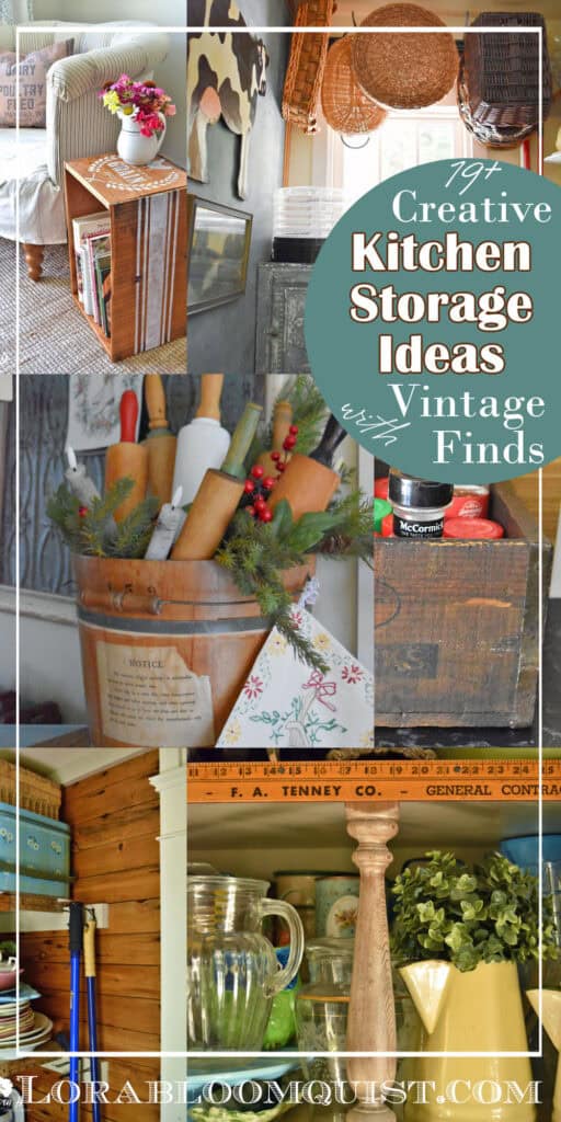Kitchen storage and organizing ideas pin.