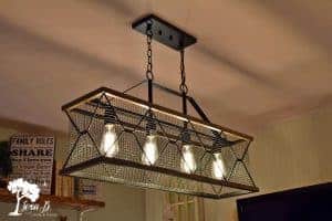How to add greenery to an industrial pendant light