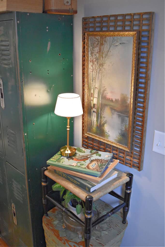 Vintage Spring decorated vignette.