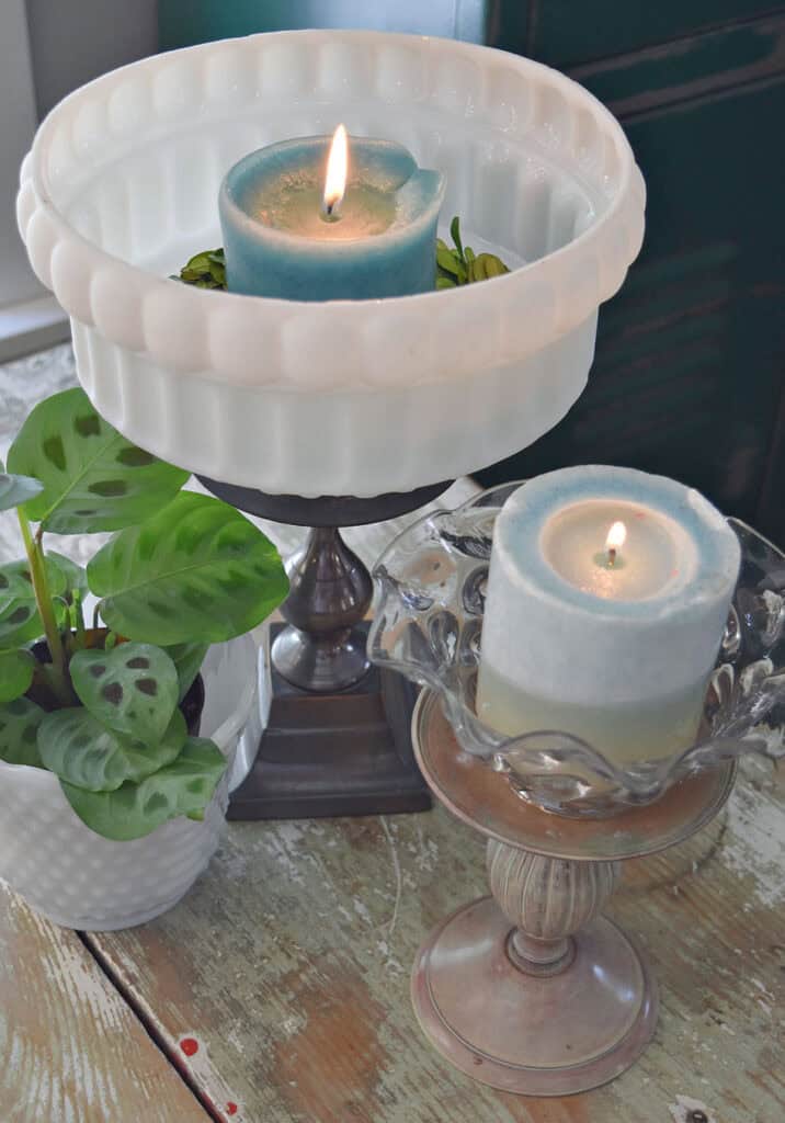Vintage light globes repurposed as home decor.