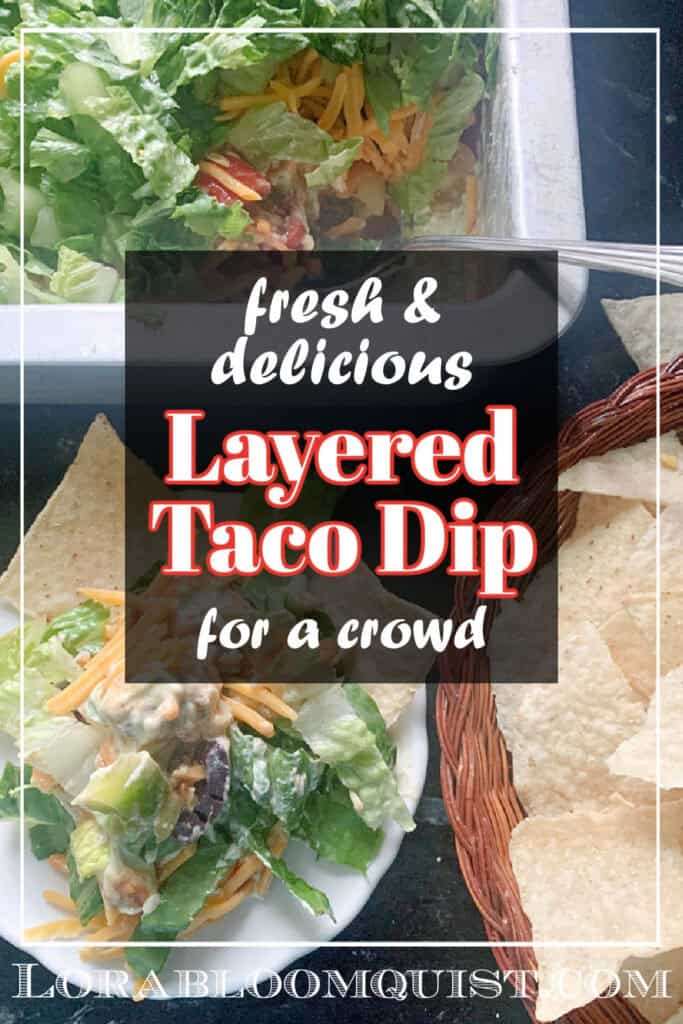 Layered Taco Dip pin image