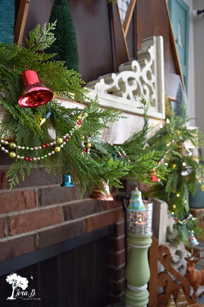 Vintage Shiny Brite bell ornaments