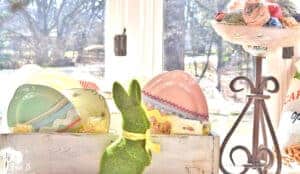 Easter decorated dining room