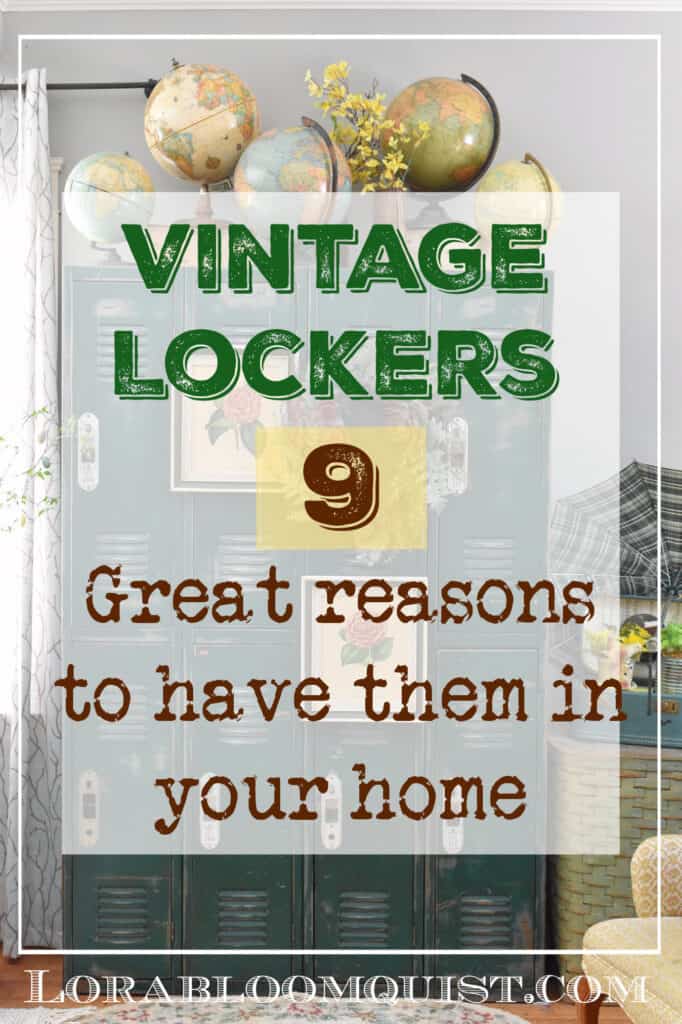 Vintage lockers as home decor