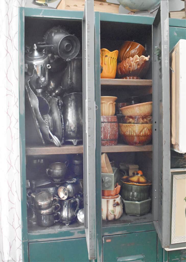 Vintage lockers for home decor storage