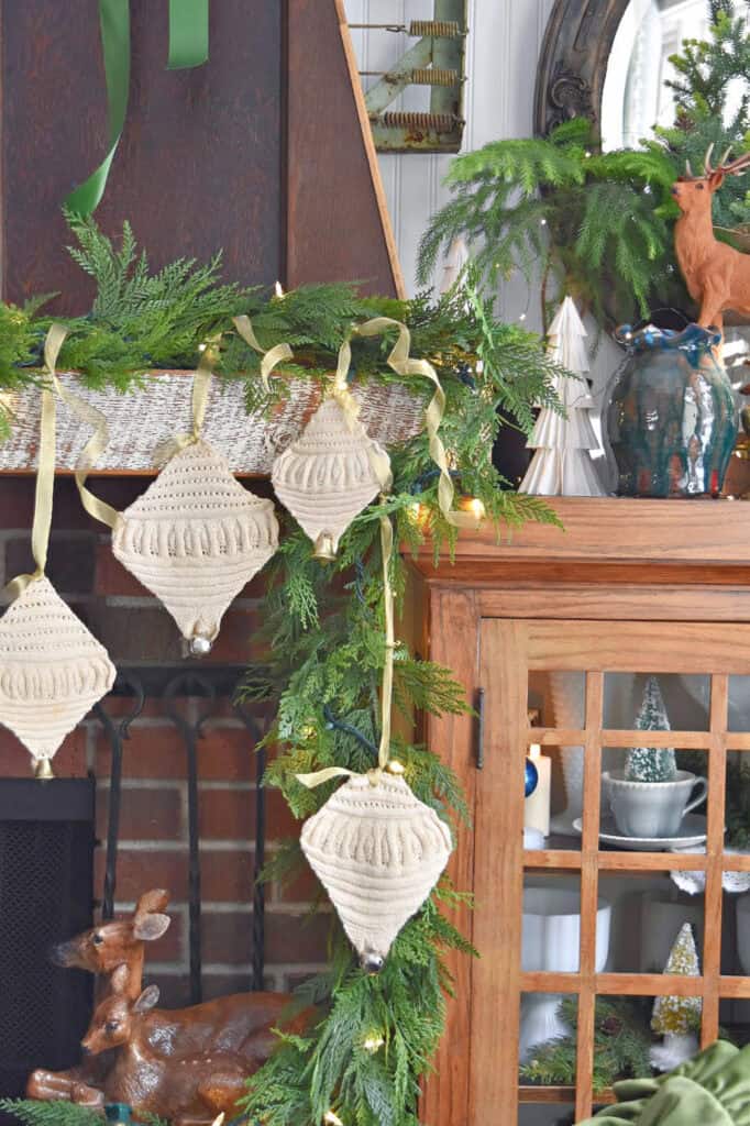 Crochet lace Christmas ornaments.