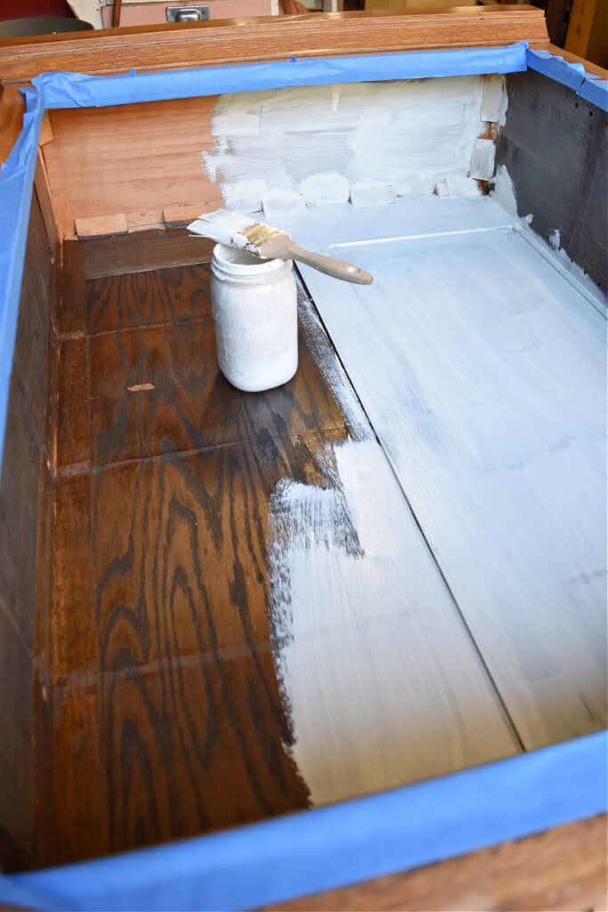 Reviving Old oak built ins.