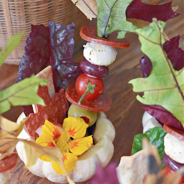 Mini pumpkin charcuterie.