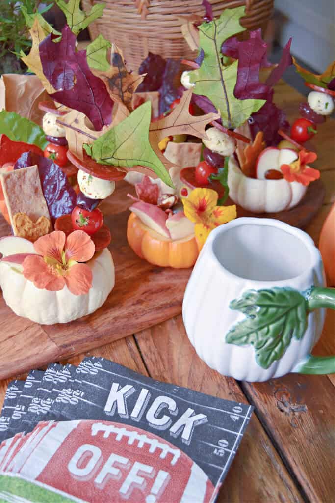 Mini pumpkin charcuteries.