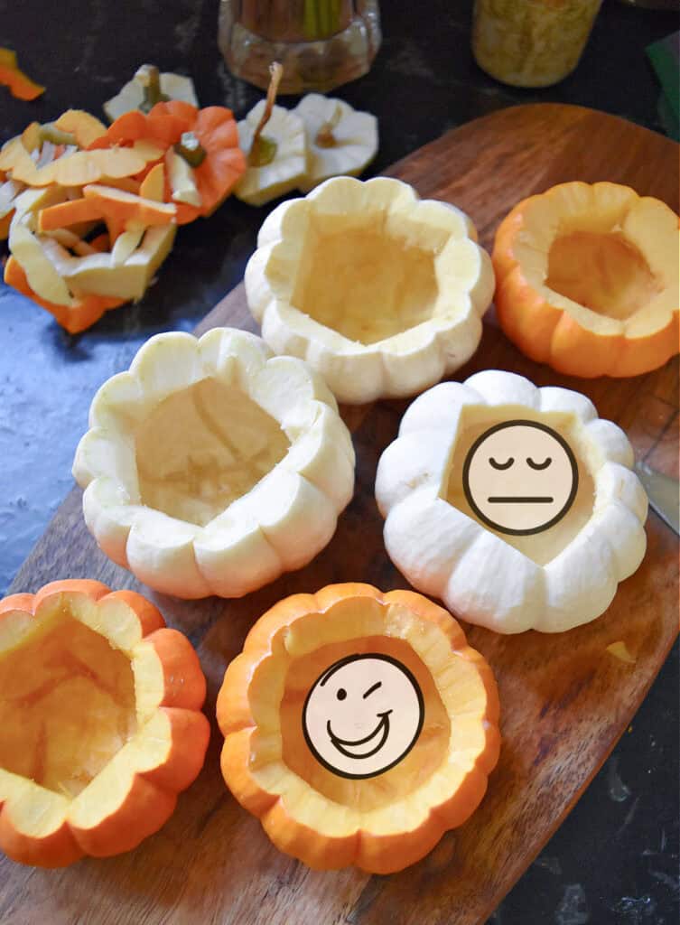 Mini pumpkins to use for charcuteries.
