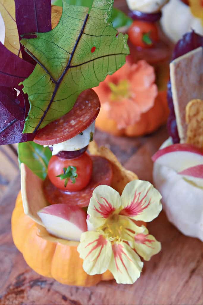 Mini pumpkin charcuterie.
