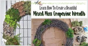 Mixed Moss Grapevine Wreath DIY