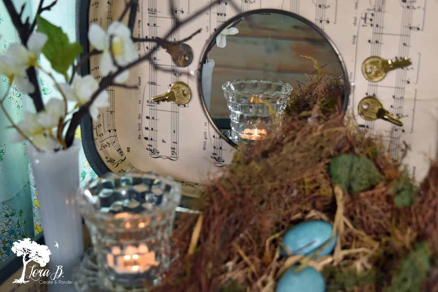 Upcycled Vintage Bird Mirrors - Little Vintage Cottage