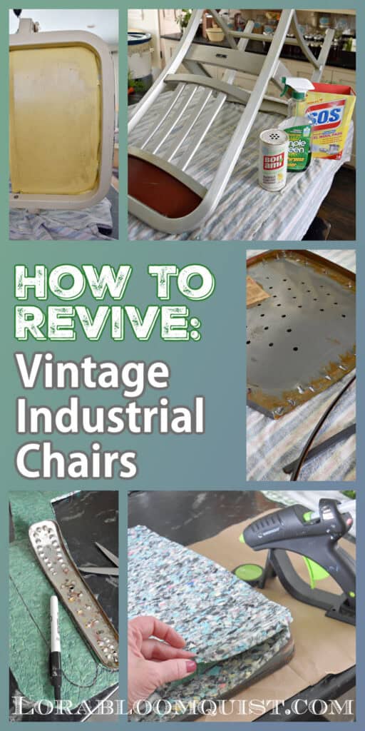 How to Revive: Vintage Industrial Chairs pin.