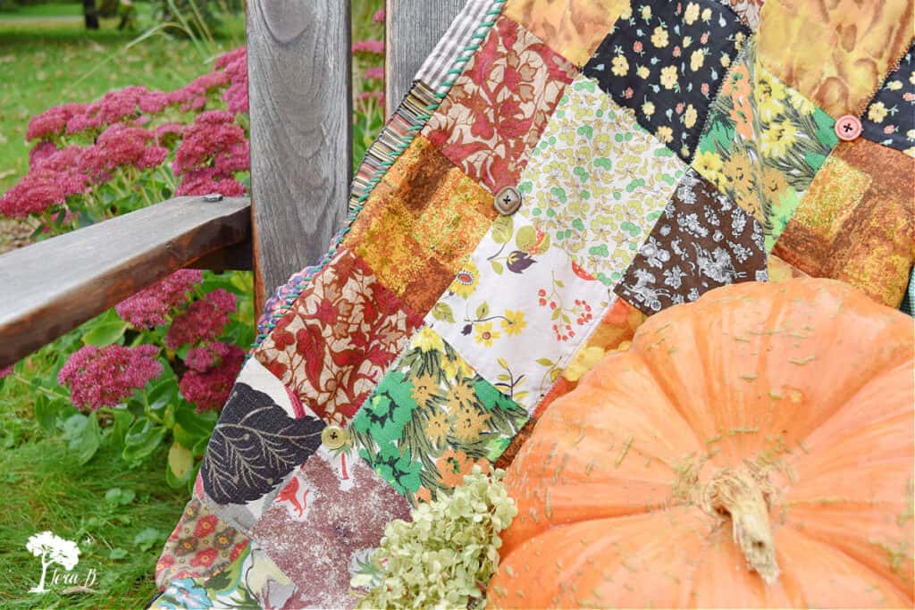 Repaired old quilt