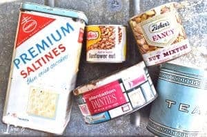 how to repurpose old food tins