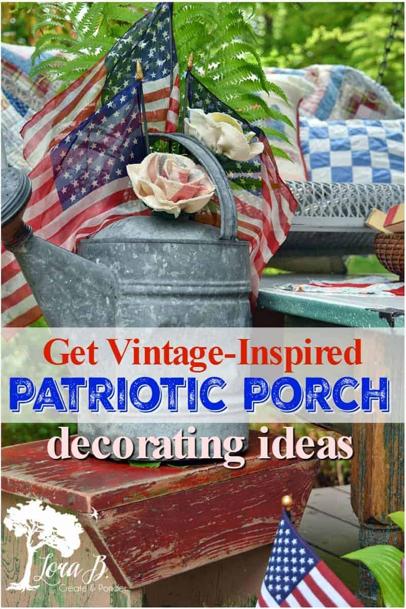 patriotic porch decorating