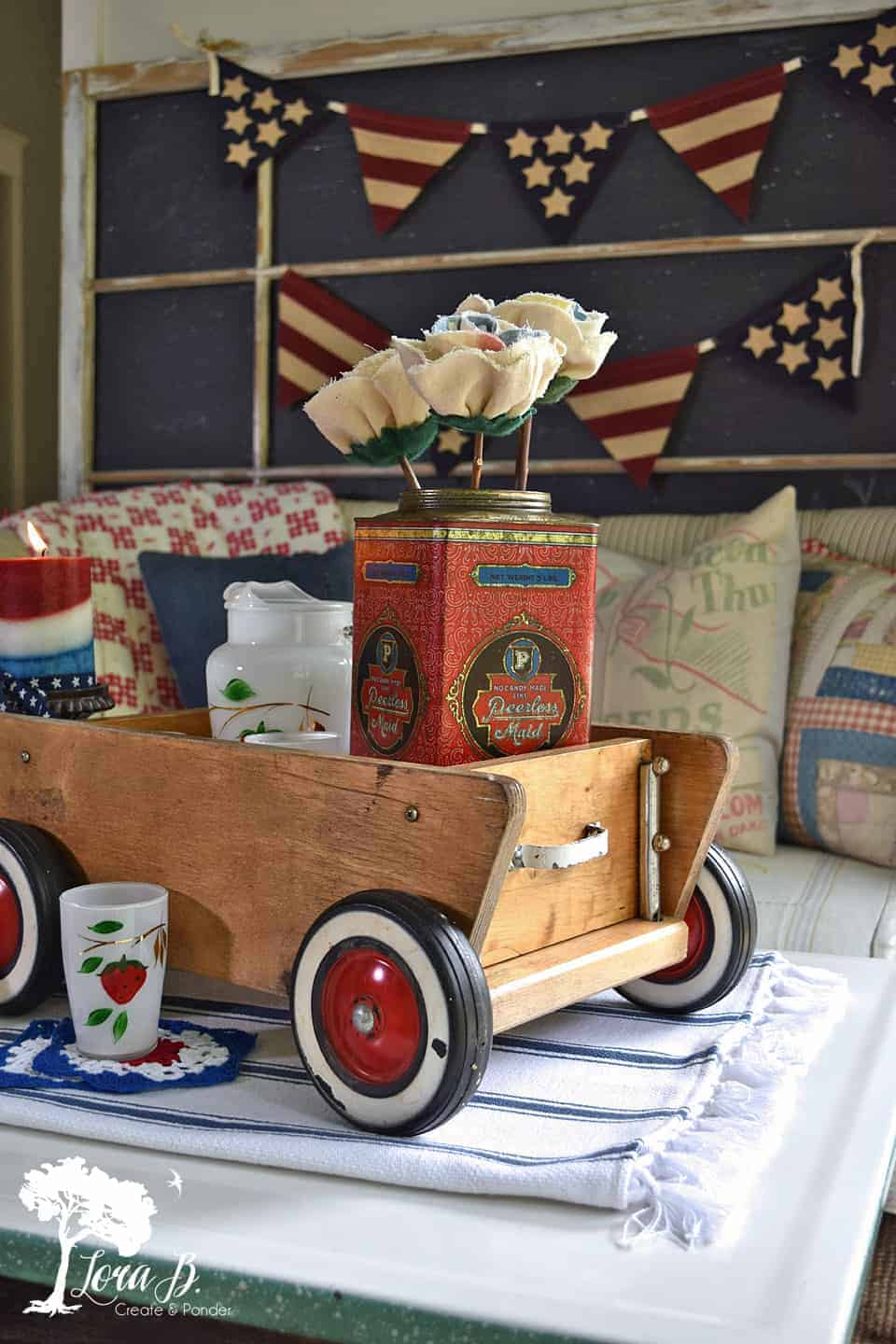 vintage patriotic decor