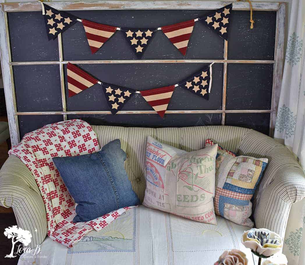 vintage patriotic decor