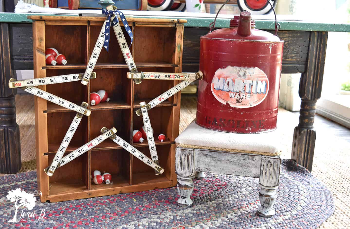 9 Ways To Use Vintage Stools In Your Home - Lora Bloomquist~Create & Ponder