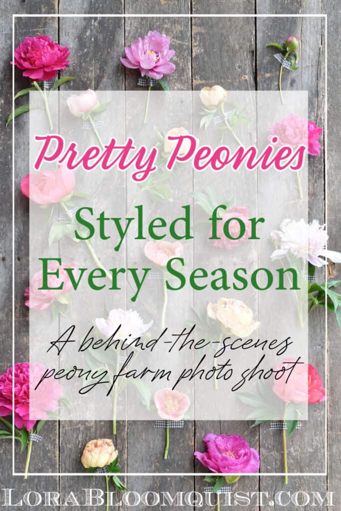 Pretty Peonies Styled for Every Season Pin.