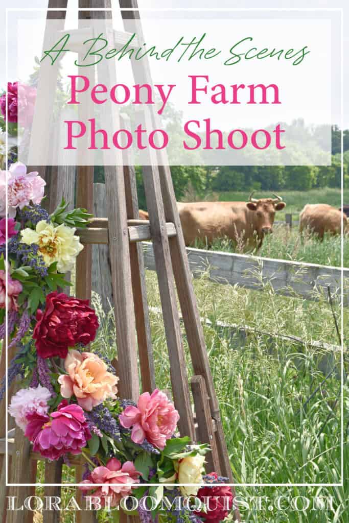 Peony Farm Photo Shoot pin.