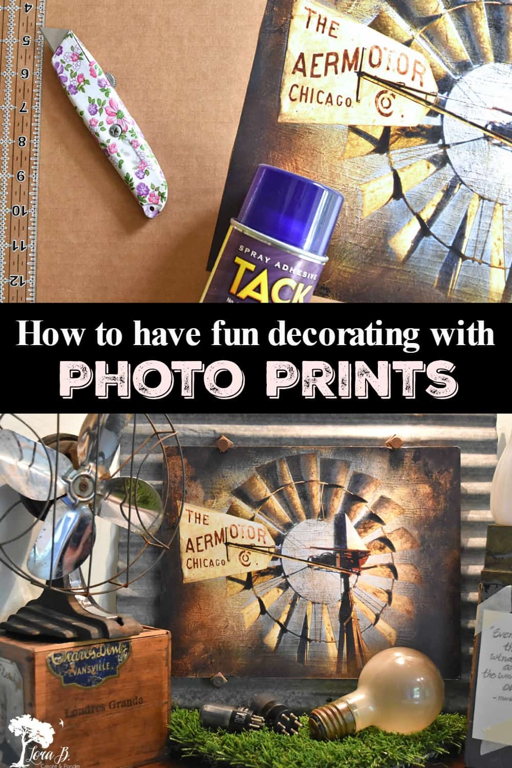 how to decorate with photo prints