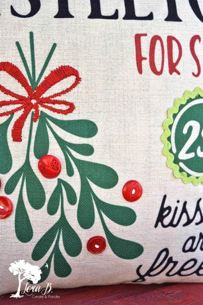 Christmas decor pillow how to