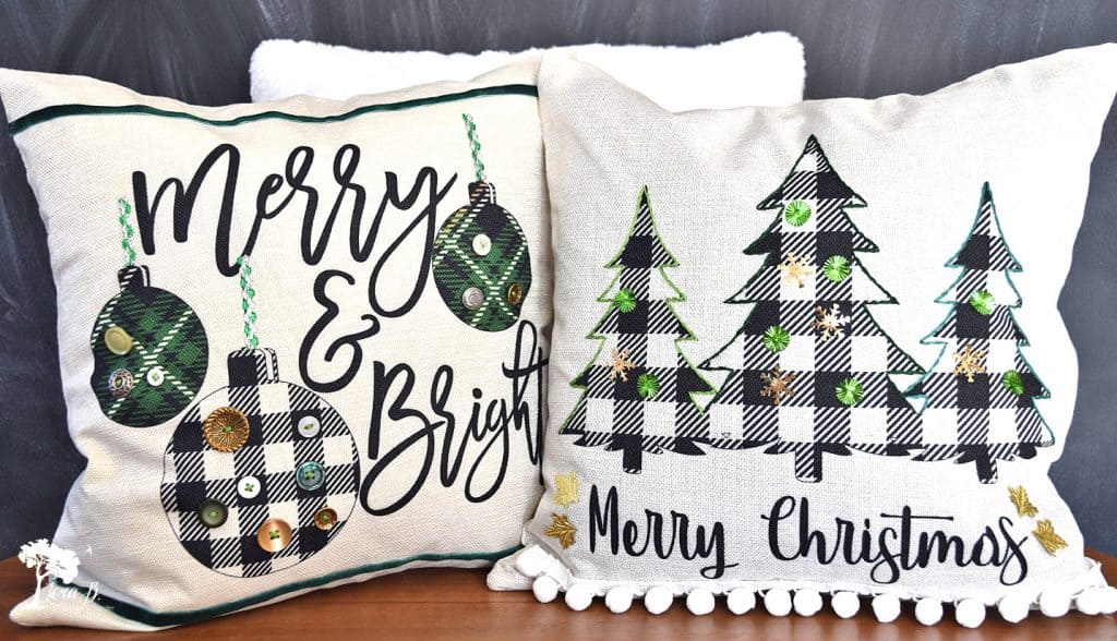 Christmas decor pillow how to