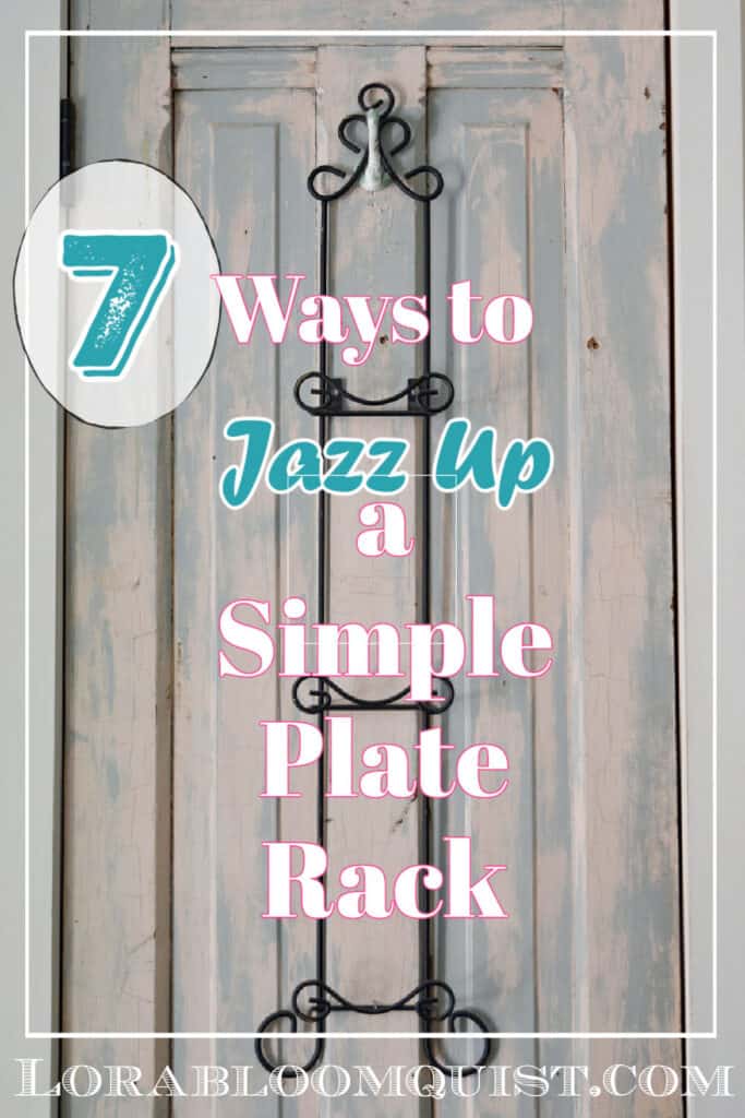 Plate rack decorating ideas pin.