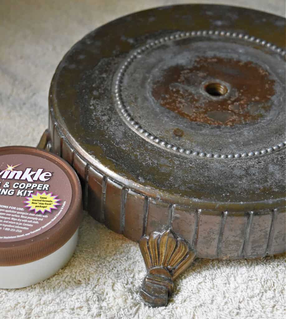 Vintage brass lamp base.