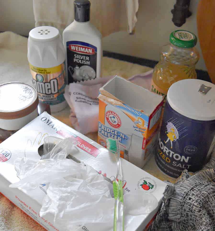 Metal polishing materials.