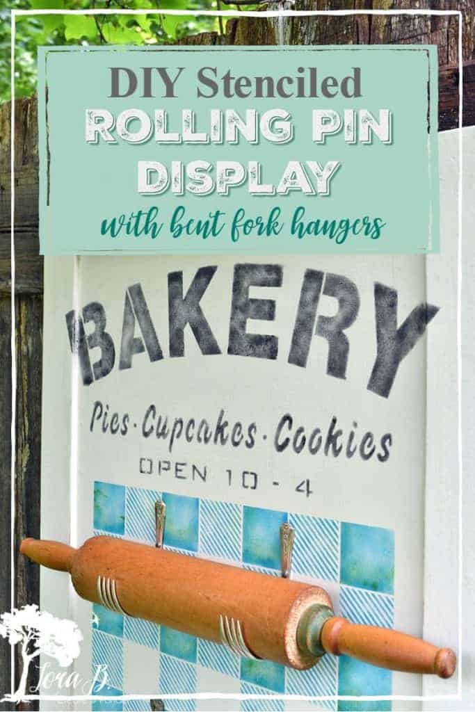 rolling pin spoon holder display - Funky Junk Interiors