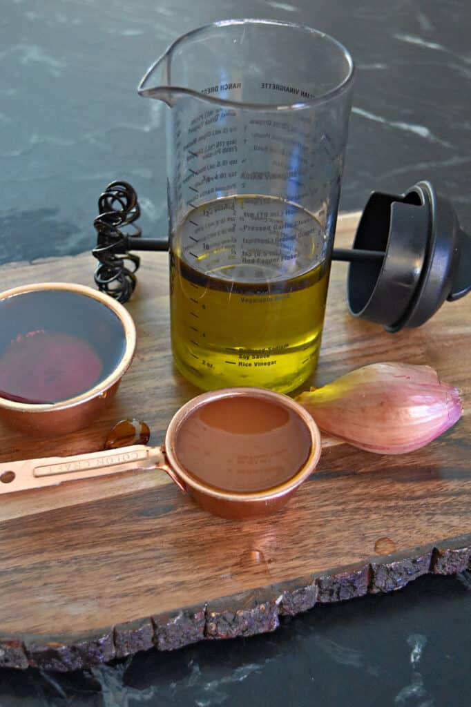 Salad dressing ingredients.