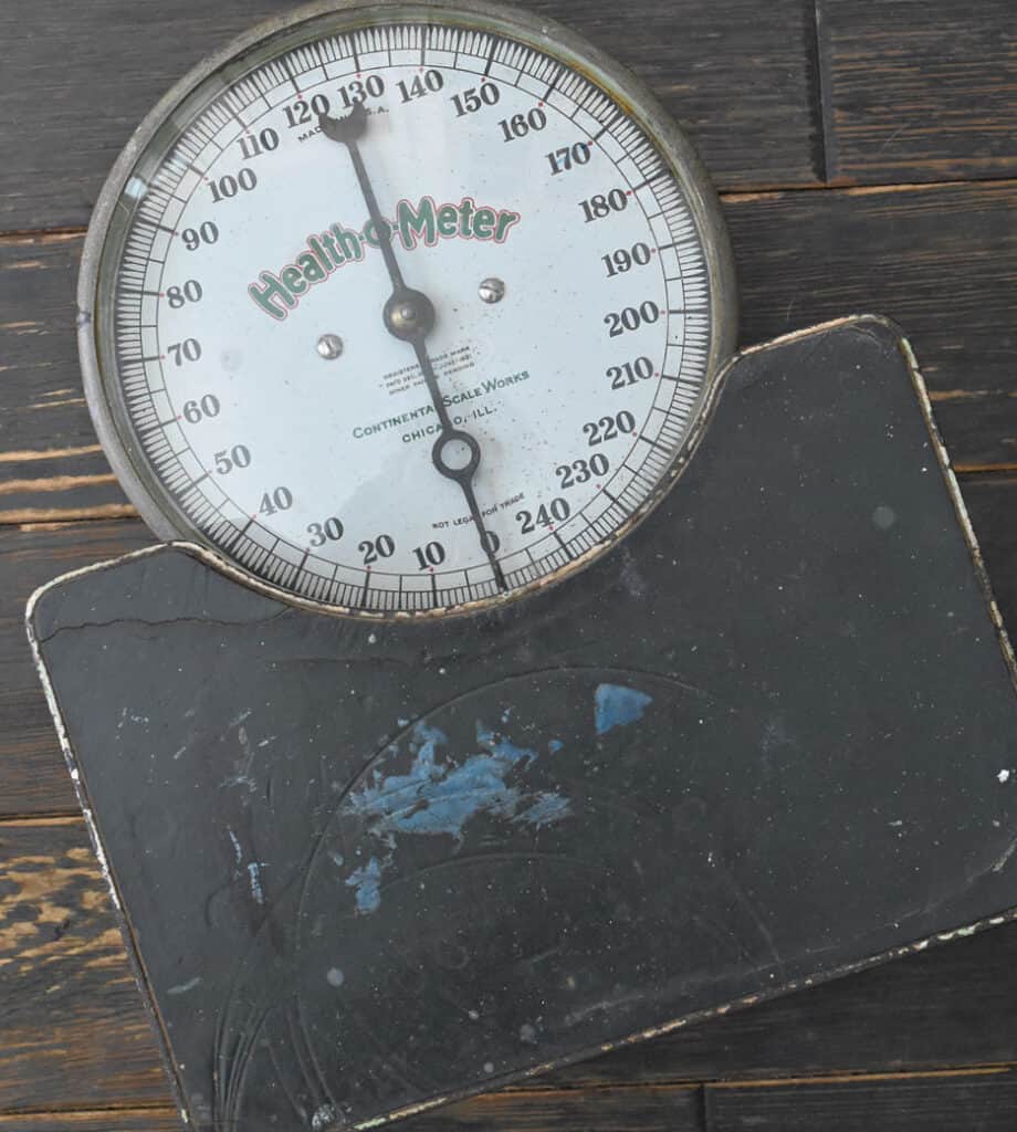 Vintage floor scale