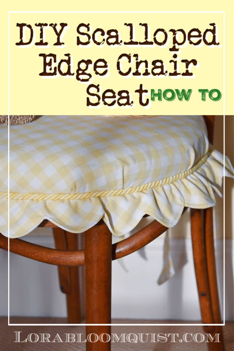 DIY Chair Seat with Scallop Edge