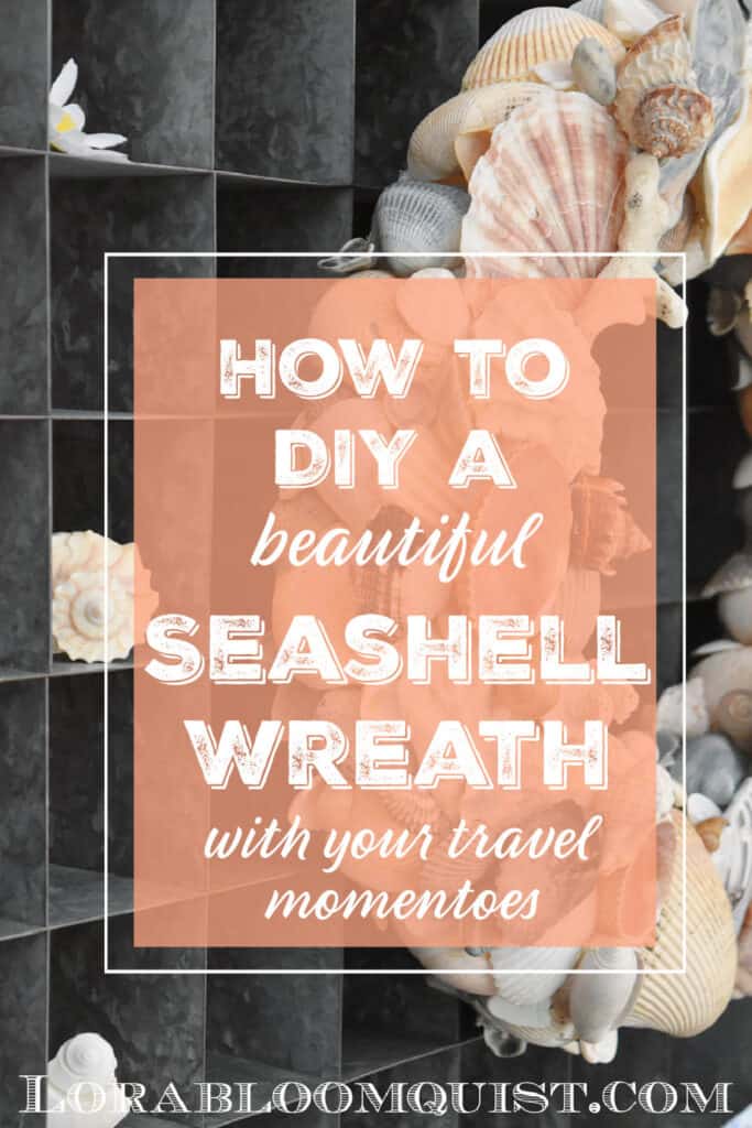 How to DIY a seashell wreath pin.