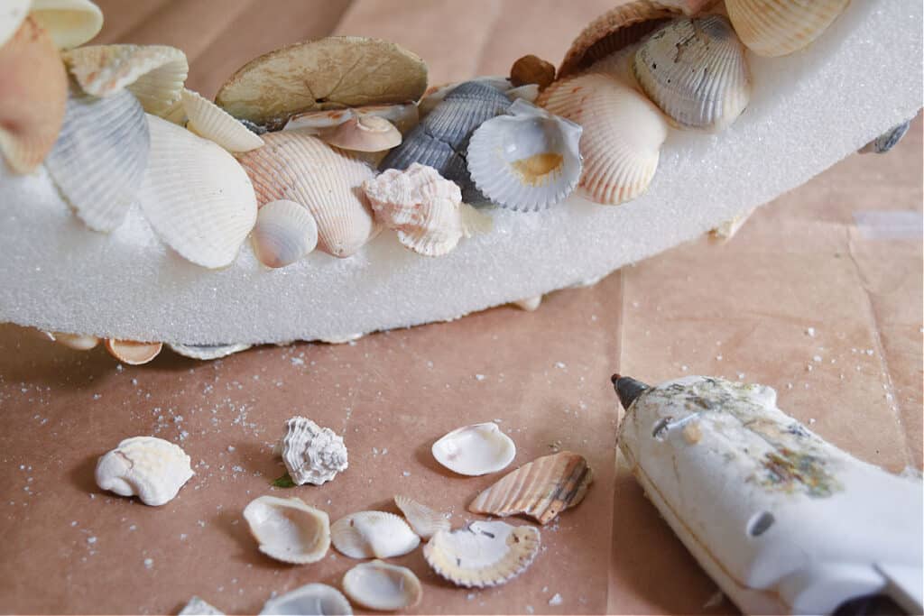 How to Make a Sentimental DIY Seashell Wreath - Lora Bloomquist