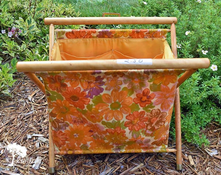 Repurposed Vintage Sewing Tote