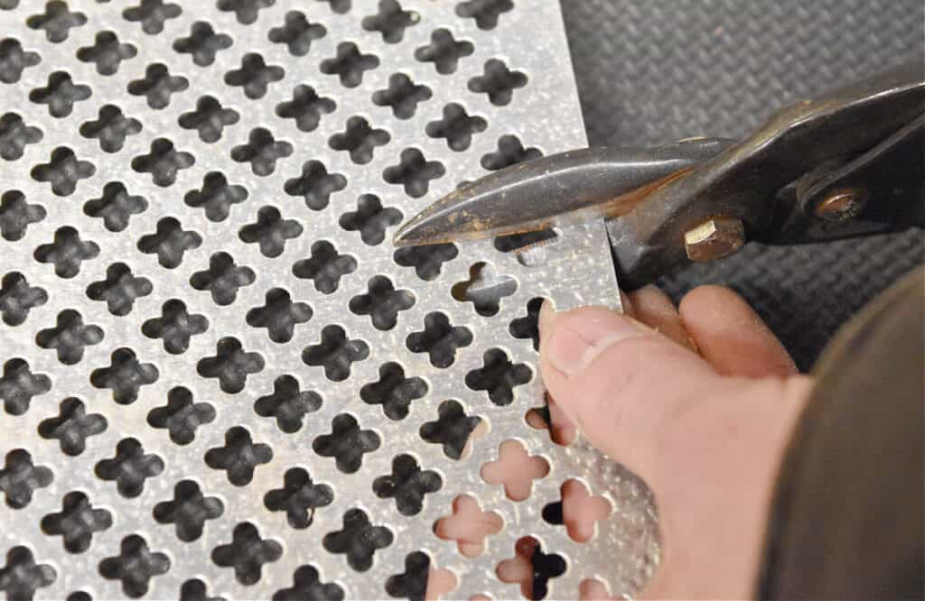 Cutting sheet metal