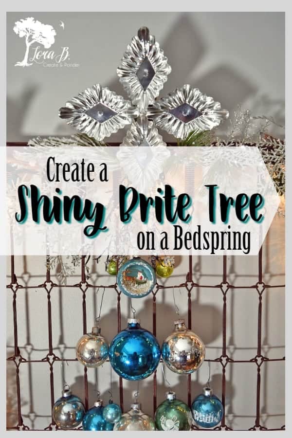 Bedspring Shiny Brite Tree, Aqua Version