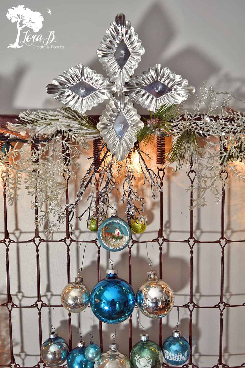 Bedspring Shiny Brite Tree, Aqua Version