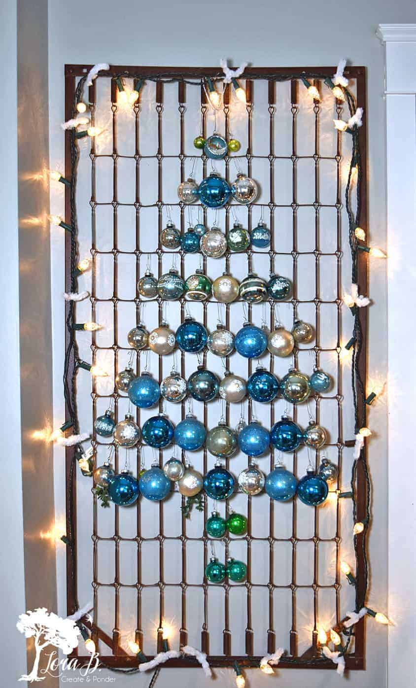 Bedspring Shiny Brite Tree, Aqua Version