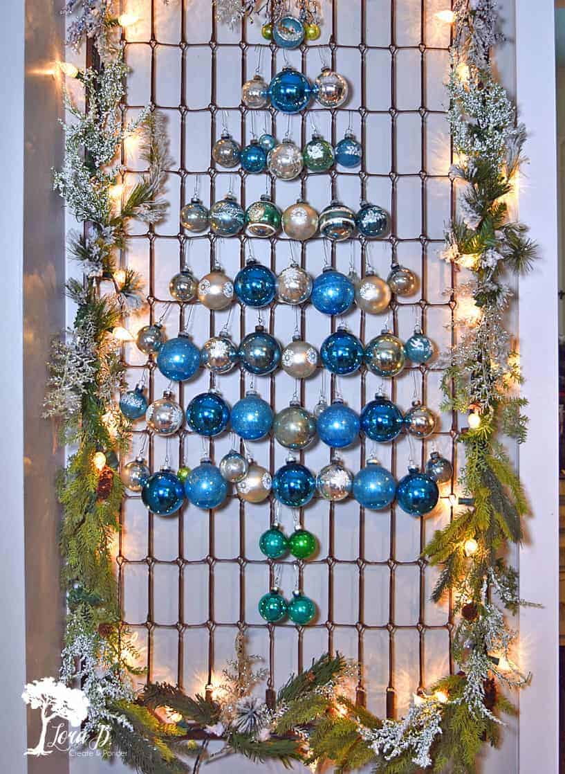 Bedspring Shiny Brite Tree, Aqua Version