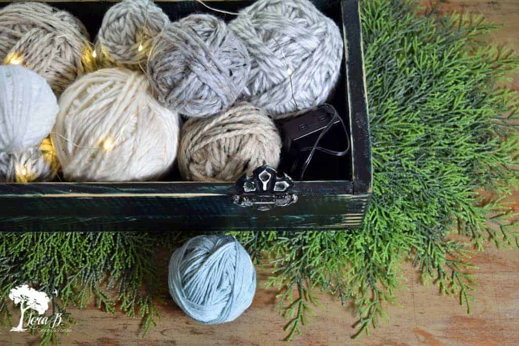 Easy Yarn Ball Centerpiece How-To - Lora Bloomquist~Create & Ponder