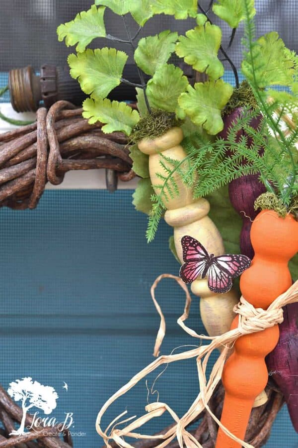 DIY Repurposed Wooden Spindle Carrots - Lora Bloomquist~Create & Ponder