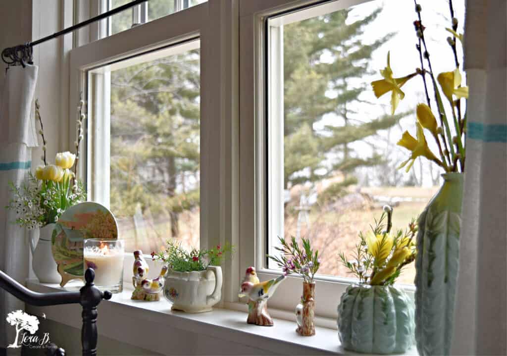 Windowsill Spring decor